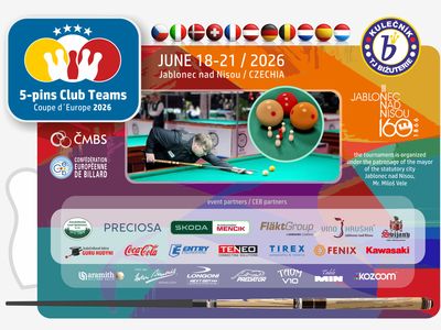 European Billiards Championship – 5-pin club teams – TJ Bižiuterie – sports billiards section