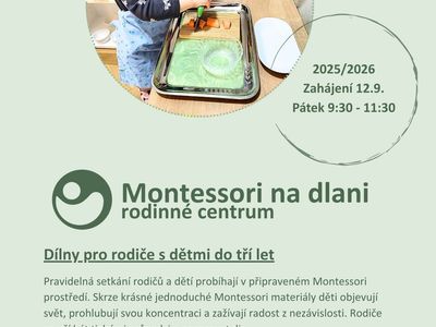 Montessori dílny pro rodiče s dětmi do 3 let – Montessori na dlani