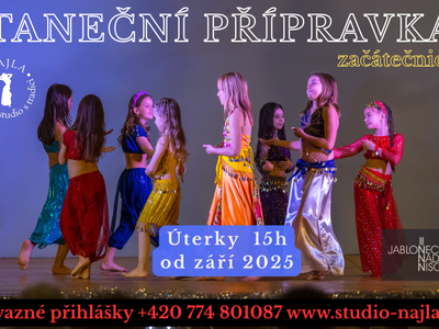 TANEČNÍ PŘÍPRAVKA ORIENTU – NAJLA - studio tance, pohybu a relaxace