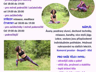 Nové lekce jógy pro začátečníky –