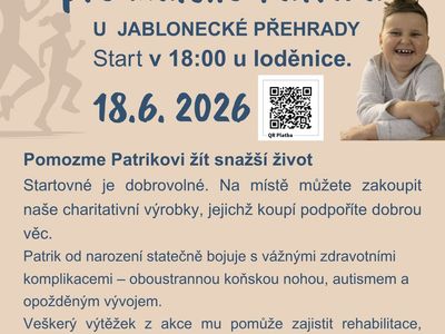 Charitativní běh s Nadací Preciosa pro Patrika – Přehrada Mšeno - Jablonecké moře