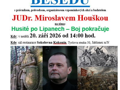 Přednáška Husité po Lipanech – Boj pokračuje – Areál Sokolovny v Kokoníně- Hřiště