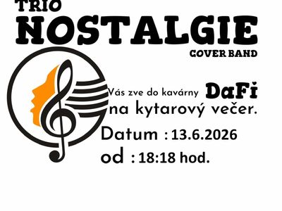 Trio Nostalgie v DaFi – Kavárna DaFi, dětský koutek