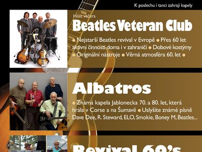 Vzpomínka na začátky bigbítu na Jablonecku – Hotel Praha - společenský sál