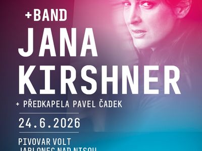 Jana Kirschner, support act Pavel Čadek – Volt Brewery