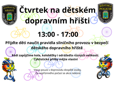 Čtvrtek na Dětském dopravním hřišti – Dětské dopravní hřiště