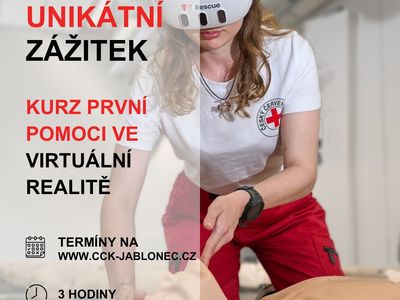 Kurz první pomoci ve VR - virtuální realitě –